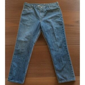 Vintage Carhartt Jeans Mens 42x32 Straight Traditional Fit Medium Blue Denim